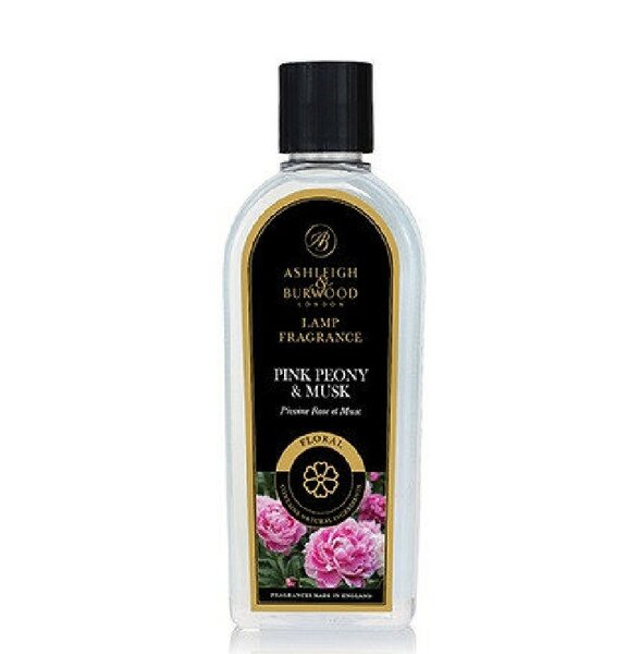 Geurlamp olie Pink peony &amp; musk , 500ml, Ashleigh &amp; Burwood