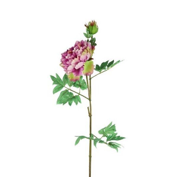 Kunstbloem paenia L paars
