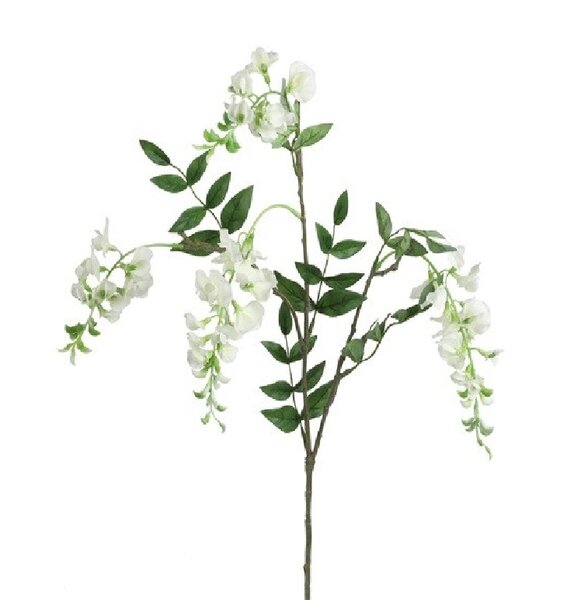 Kunstbloem Wisteria wit