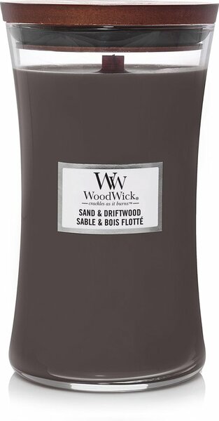 Geurkaars Sand &amp; driftwood Large - Woodwick