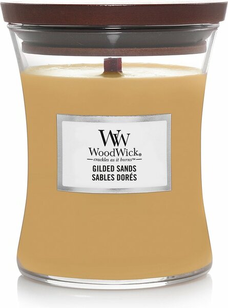 Geurkaars Gilded sands medium - Woodwick