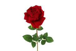 Kunstbloem Rosa Florentina Velvet rood-L8B8H72CM 2
