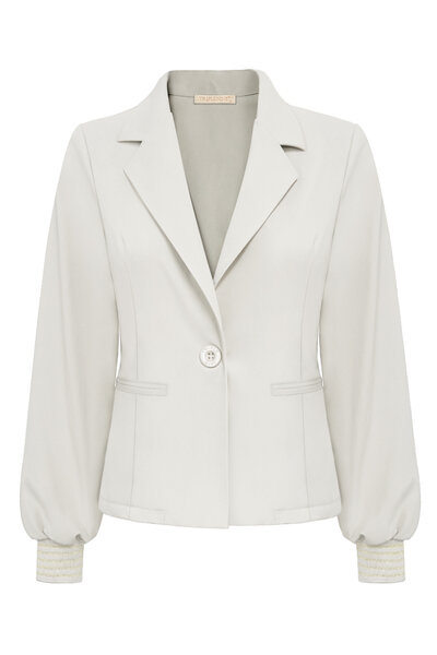 Blazer kit short with 1 button and gold rib on cuff Triple Nine BLZ3907