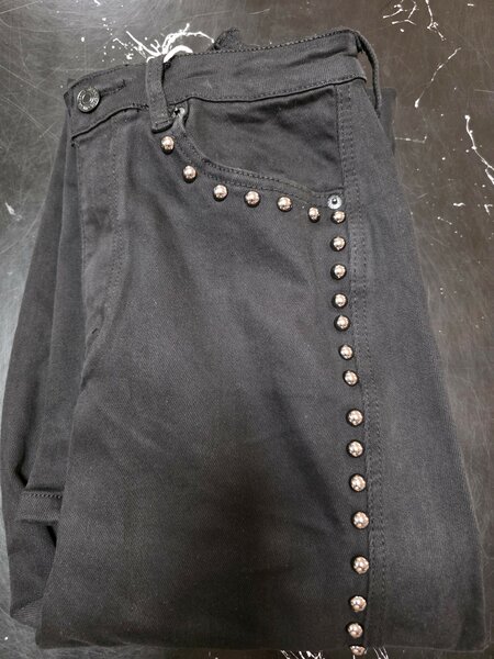 Jeans met studs zwart .1