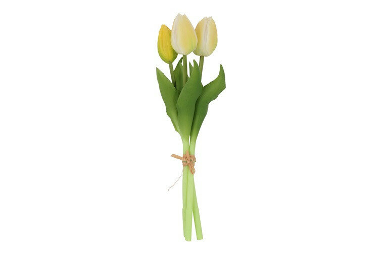 Boeket Tulp Tulipa 3 3Dp geel-12x12x29CM