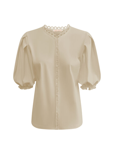 BLS5935 Beige Triple Nine Travel Blouse 