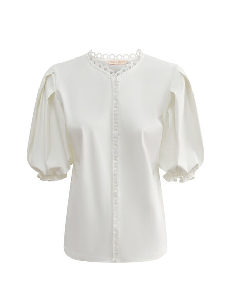 BLS5935 White Triple Nine Travel Blouse 