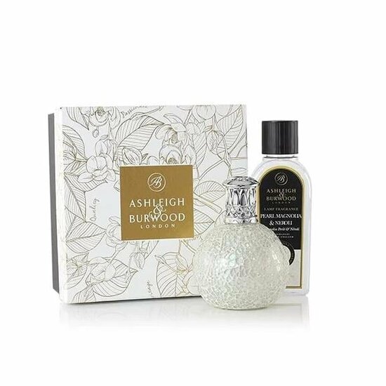Pearl Magnolia &amp; Neroli Geurlamp Cadeauset wit