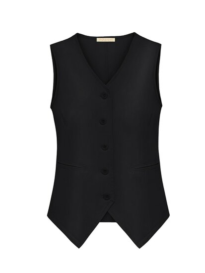 blz3902Triple Nine BLZ3902 black Gilet toon to toon buttons