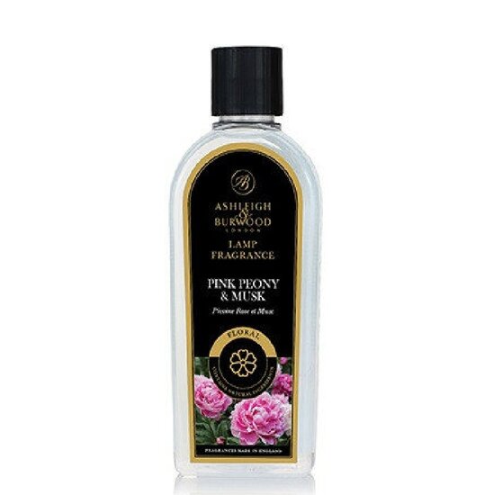 Geurlamp olie Pink peony &amp; musk , 500ml, Ashleigh &amp; Burwood
