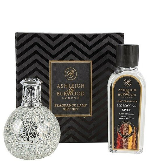 Twinkle Star + Morrocan Spice Geurlamp S zilver