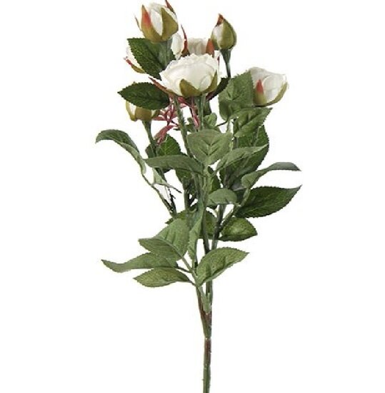 Kunstbloem Rosa tros Shakira wit