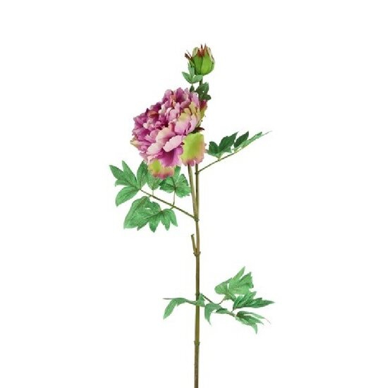 Kunstbloem paenia L paars