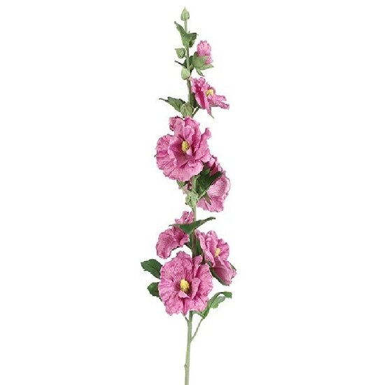 Kunstbloem Alcea paars