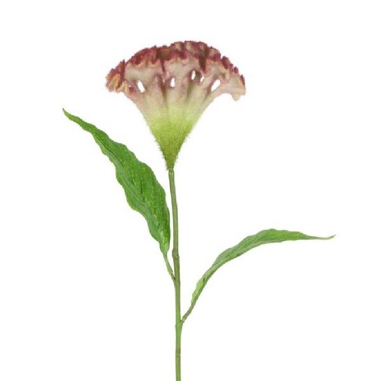 Kunstbloem Celosia licht paars 
