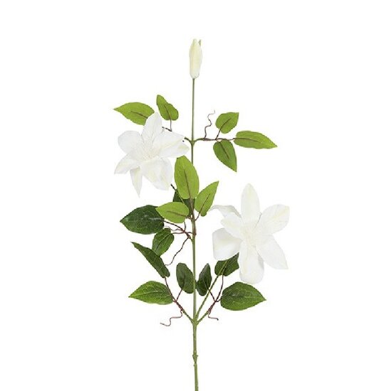 Kunstbloem Clematis wit