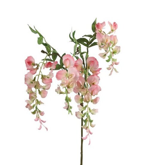 Kunstbloem Wisteria roze