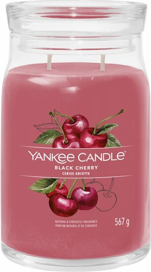 Geurkaars Black cherry large - Yankee Candle