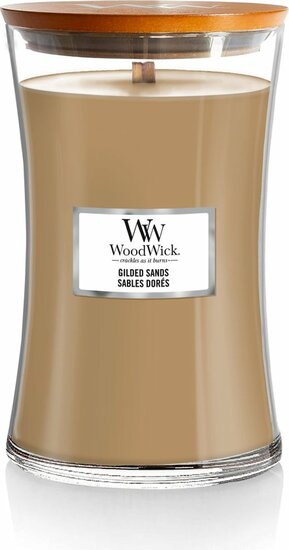 Geurkaars Gilded sands Large - Woodwick