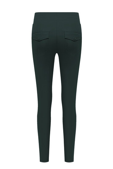 Broek regular velvet green Triple Nine BR2101 back