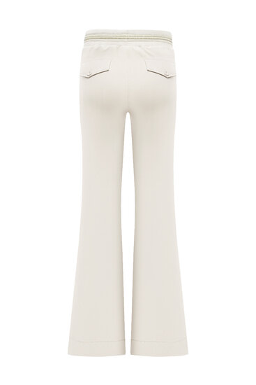 Broek flared kit with gold rib belt Triple Nine BR2304