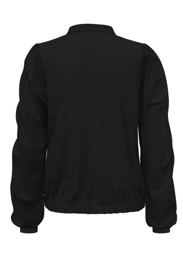 Jacket black met gold rib op de mouwen Triple Nine ja92404 back