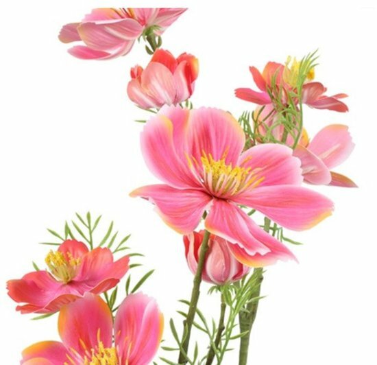 kunstbloem cosomos paars 1