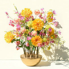 Kunstbloem Melilotus geel 2