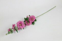 Kunstbloem Alcea paars 1