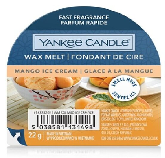 Wax Melt mango ice cream - Yankee Candle