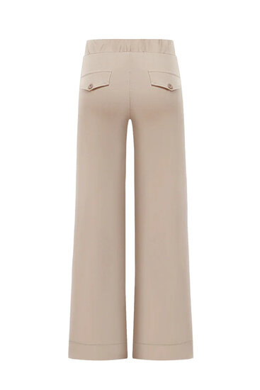 Triple nine BR2702 beige Pants with 2 pockets in front backsite 