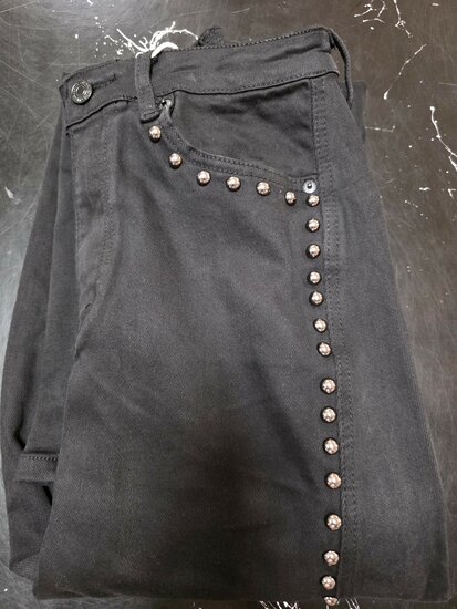 Jeans met studs zwart .1