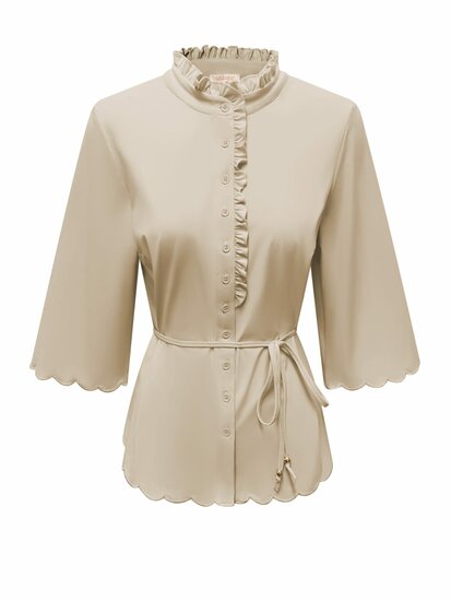Triple Nine - Travel Blouse Beige - 5937