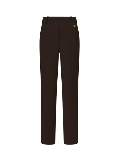 Pant straight chinos Dark brown