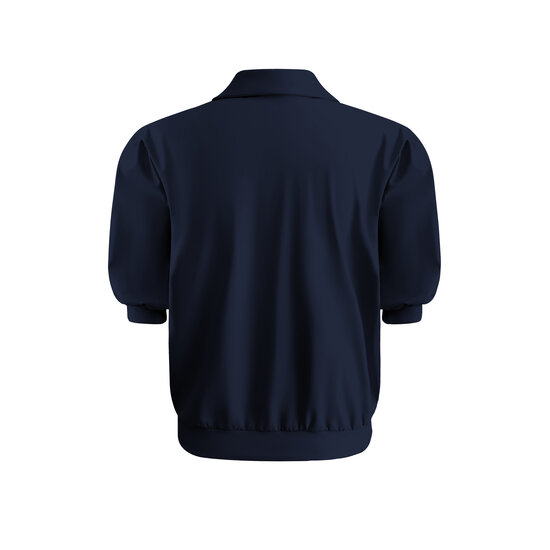 JA92410 Jacket short sleeves with zip and cargo pockets Navy Back