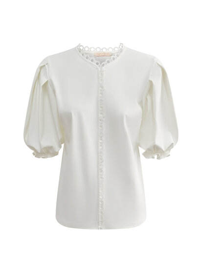 BLS5935 White Triple Nine Travel Blouse 