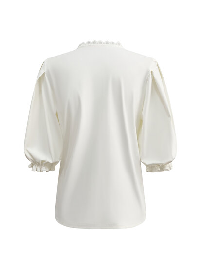 BLS5935 White Triple Nine Travel Blouse  back