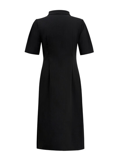 Triple Nine JK51808- Travel Jurk Zwart back