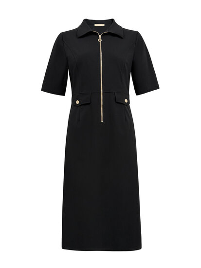 Triple Nine JK51808- Travel Jurk Zwart