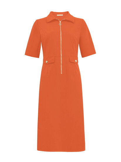 Triple Nine JK51808- Travel Jurk  Coral