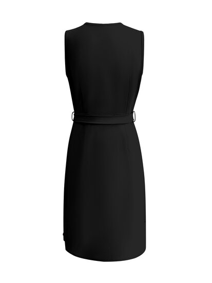 Triple Nine JK51820 Black Dress cut sleeves with cross zip back