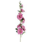 Kunstbloem Alcea paars