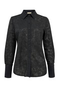 Blouse  zwart face lace butterfly Tripple Nine BLS5920
