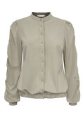 Jacket beige met gold rib op de mouwen Triple Nine JA92404
