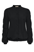 Jacket black met gold rib op de mouwen Triple Nine ja92404
