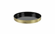 Plateau ro Juliette XL zwart-L31B31H3,5CM - Decostar