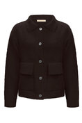 Jacket Dark Brown fluffy with pockets  Triple Nine TR9002