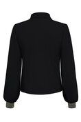 Blazer black short with 1 button and gold rib on cuff Triple Nine BLZ3907