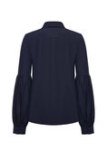 Blouse navy Longe sleeves  Tripple Nine BL1102