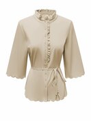 Triple Nine - Travel Blouse Beige -